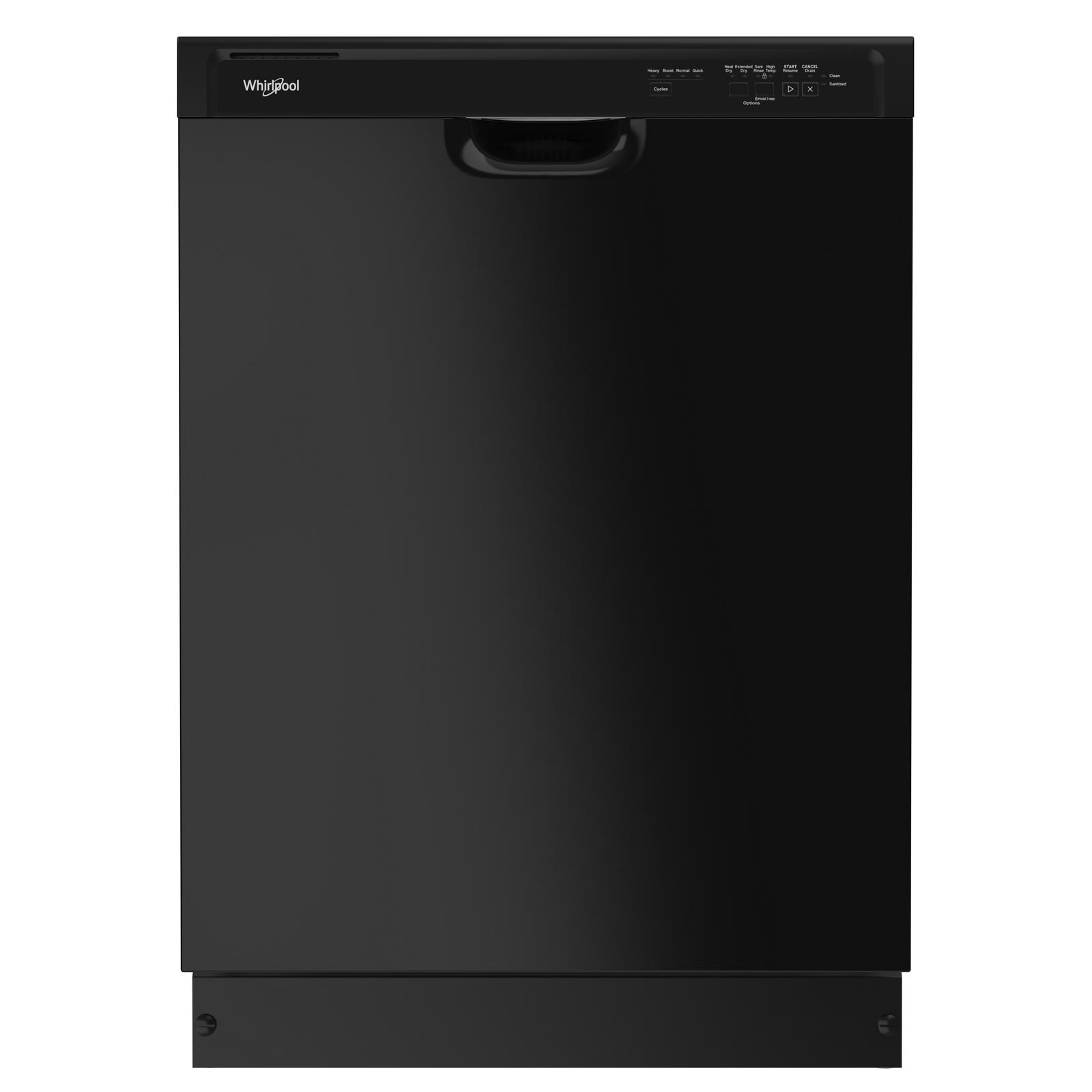 Whirlpool - 57 dBA Built In Dishwasher in Black - WDF341PAPB