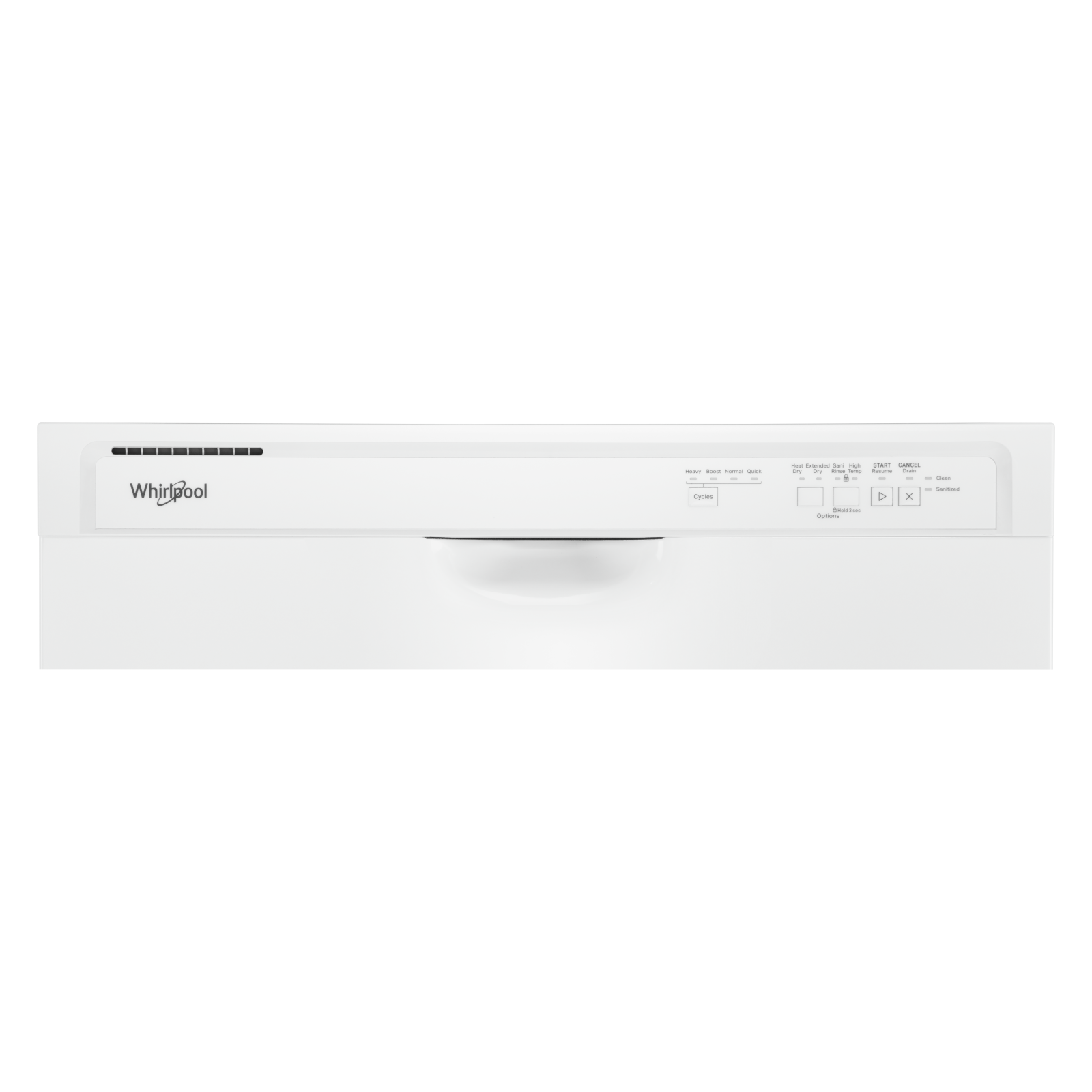 Whirlpool - 57 dBA Built In Dishwasher in White - WDF341PAPW