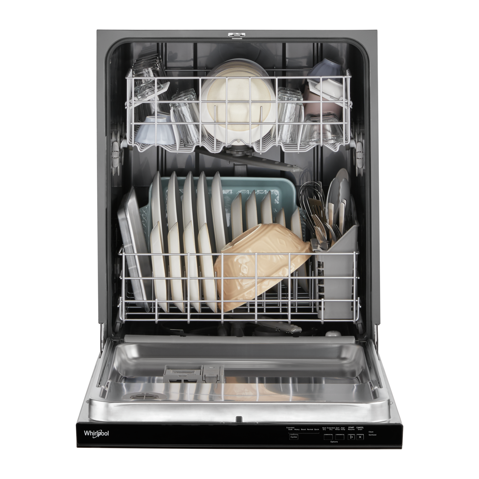 Whirlpool - 55 dBA Built In Dishwasher in Black - WDP540HAMB