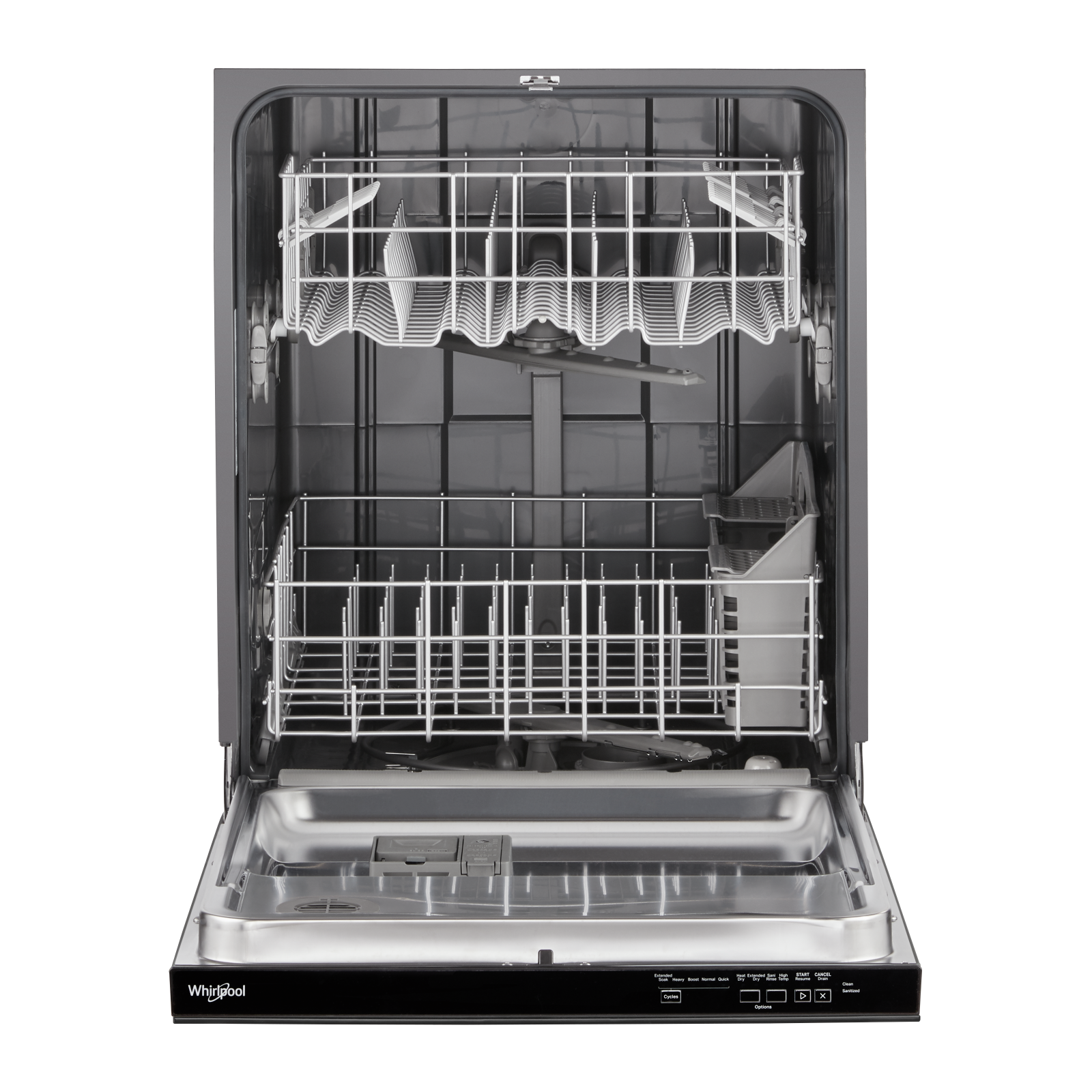 Whirlpool - 55 dBA Built In Dishwasher in Black - WDP540HAMB