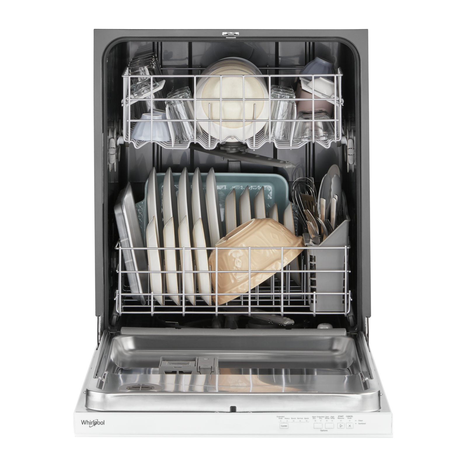 Whirlpool - 55 dBA Built In Dishwasher in White - WDP540HAMW