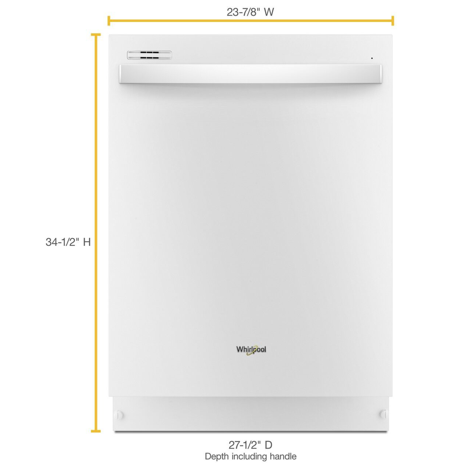 Whirlpool - 51 dBA Built In Dishwasher in White - WDT705PAKW