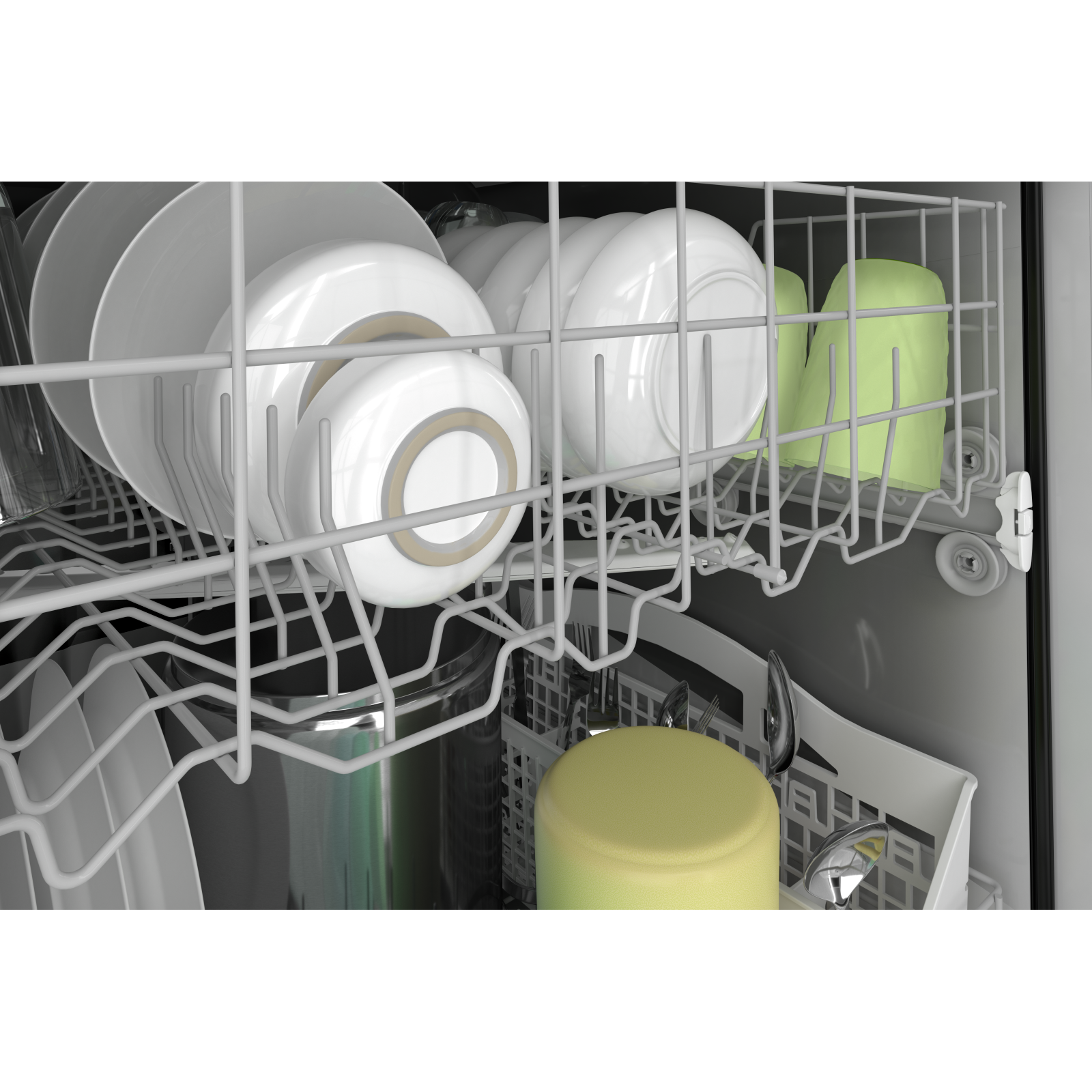 Whirlpool - 51 dBA Built In Dishwasher in White - WDT705PAKW