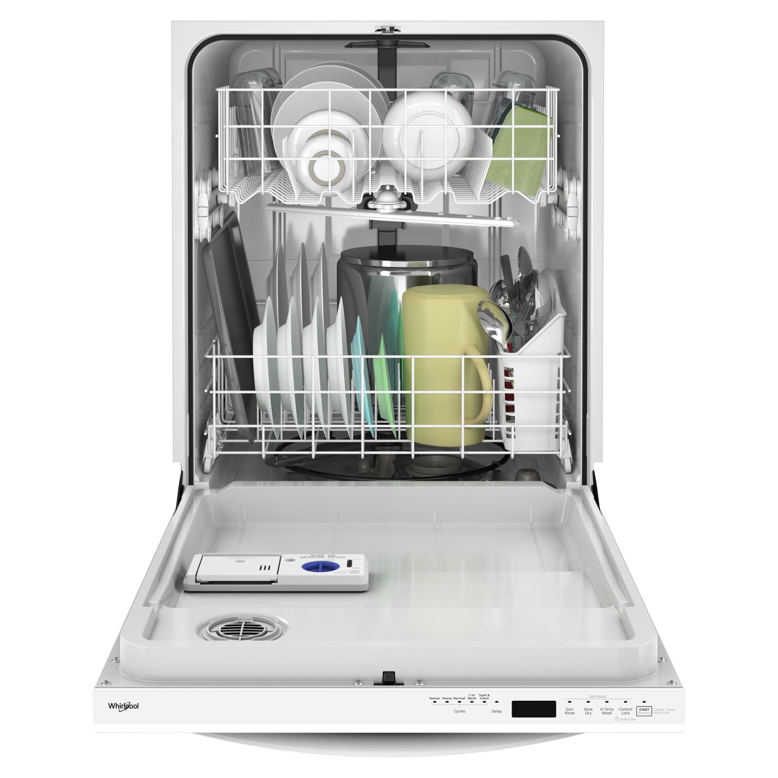 Whirlpool - 51 dBA Built In Dishwasher in White - WDT705PAKW