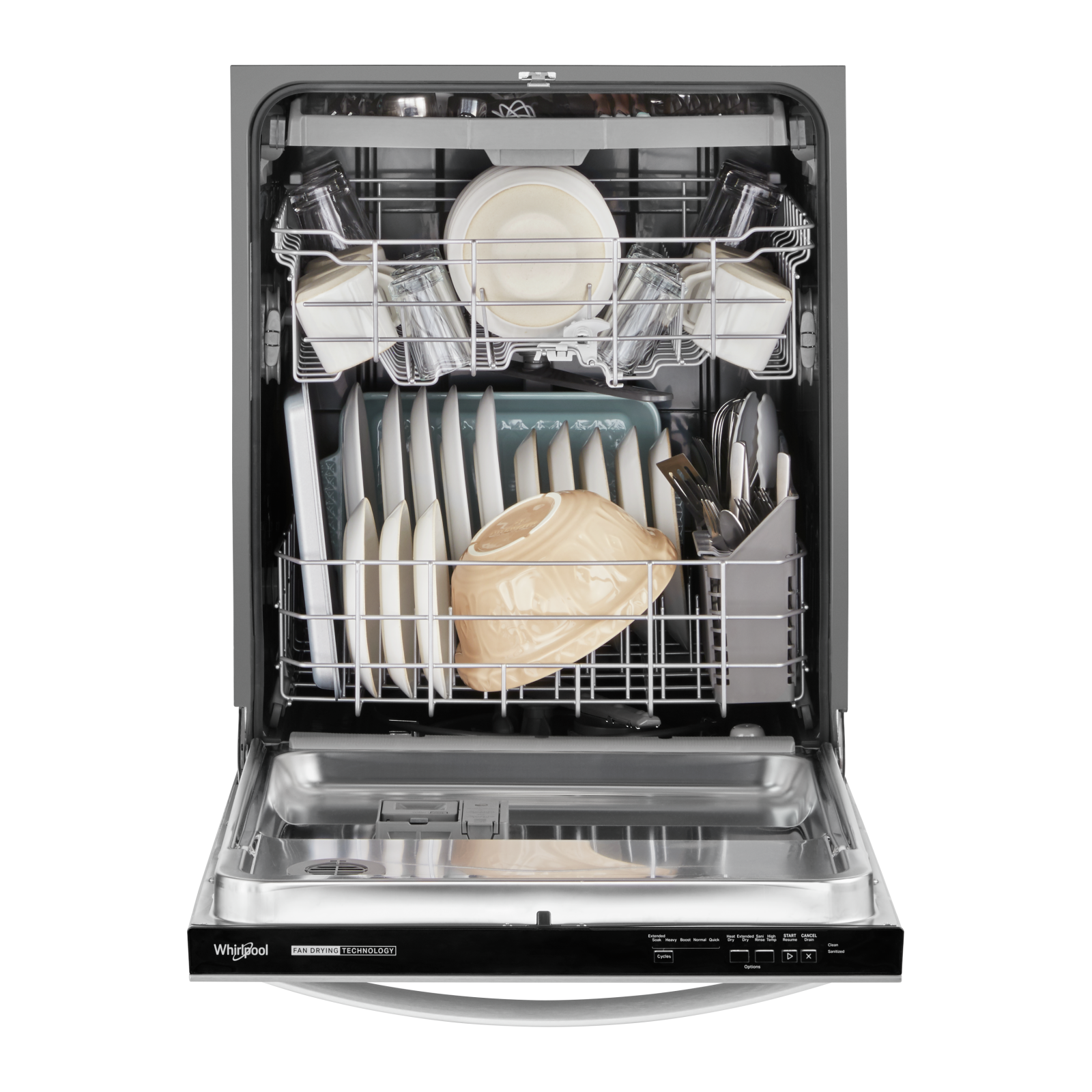 Whirlpool - 51 dBA Built In Dishwasher in Stainless - WDT730HAMZ