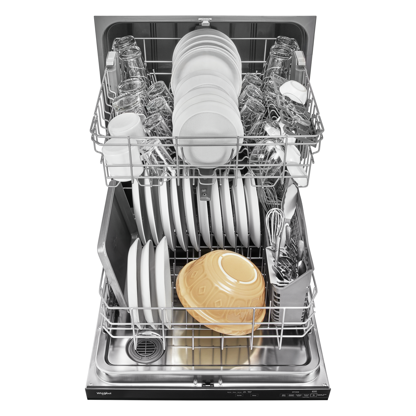 Whirlpool - 51 dBA Built In Dishwasher in Black - WDT730PAHB