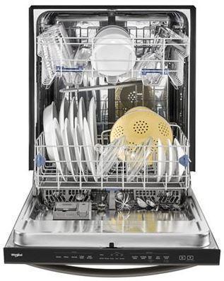 Whirlpool - 47 dBA Built In Dishwasher in Black Stainless - WDT750SAHV