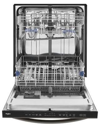 Whirlpool - 47 dBA Built In Dishwasher in Black Stainless - WDT750SAHV