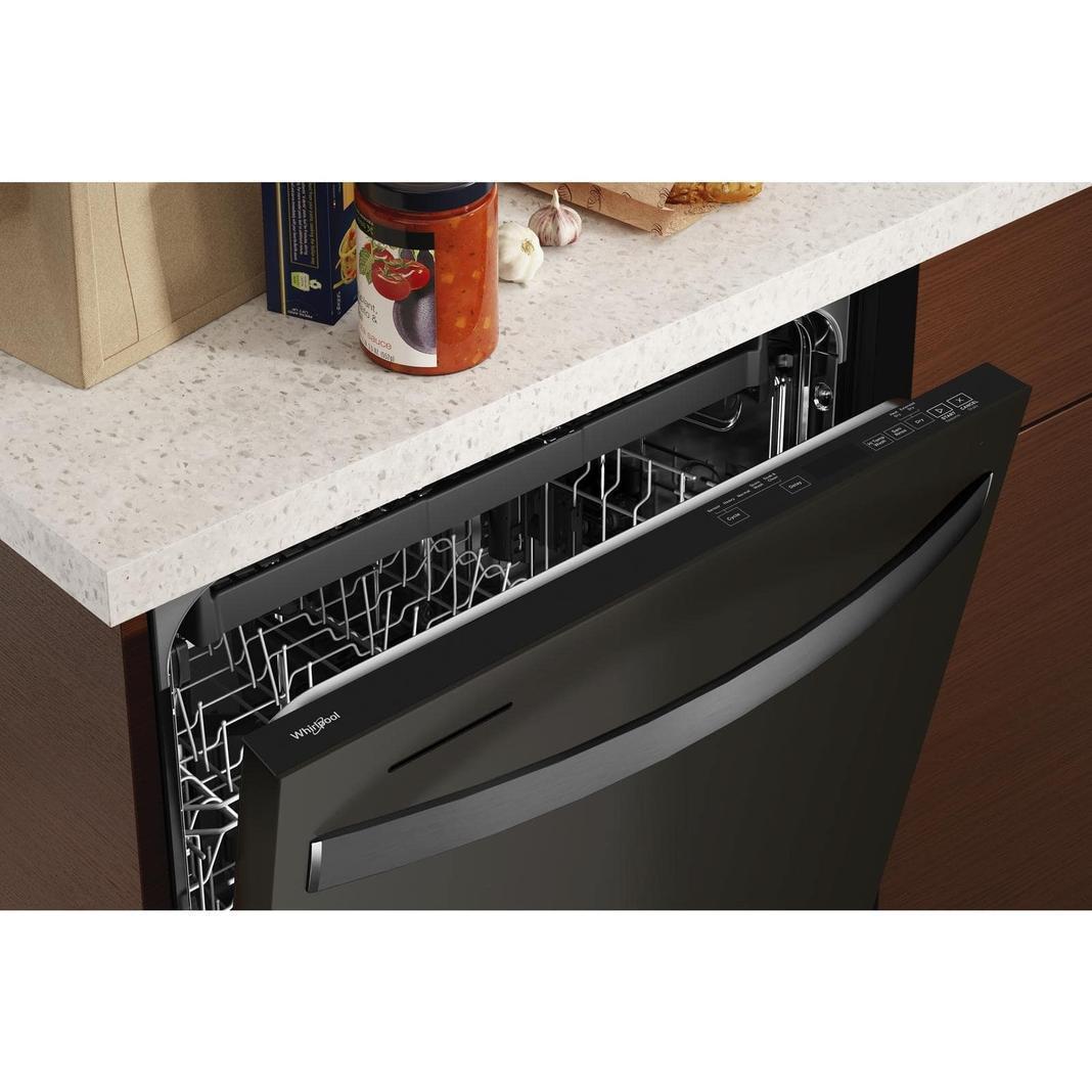 Whirlpool - 47 dBA Built In Dishwasher in Black Stainless - WDT750SAKV