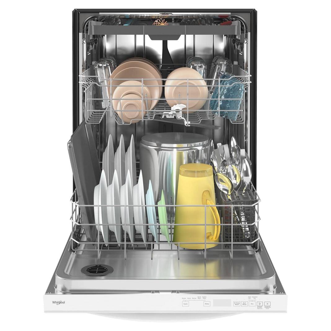 Whirlpool - 47 dBA Built In Dishwasher in White - WDT750SAKW
