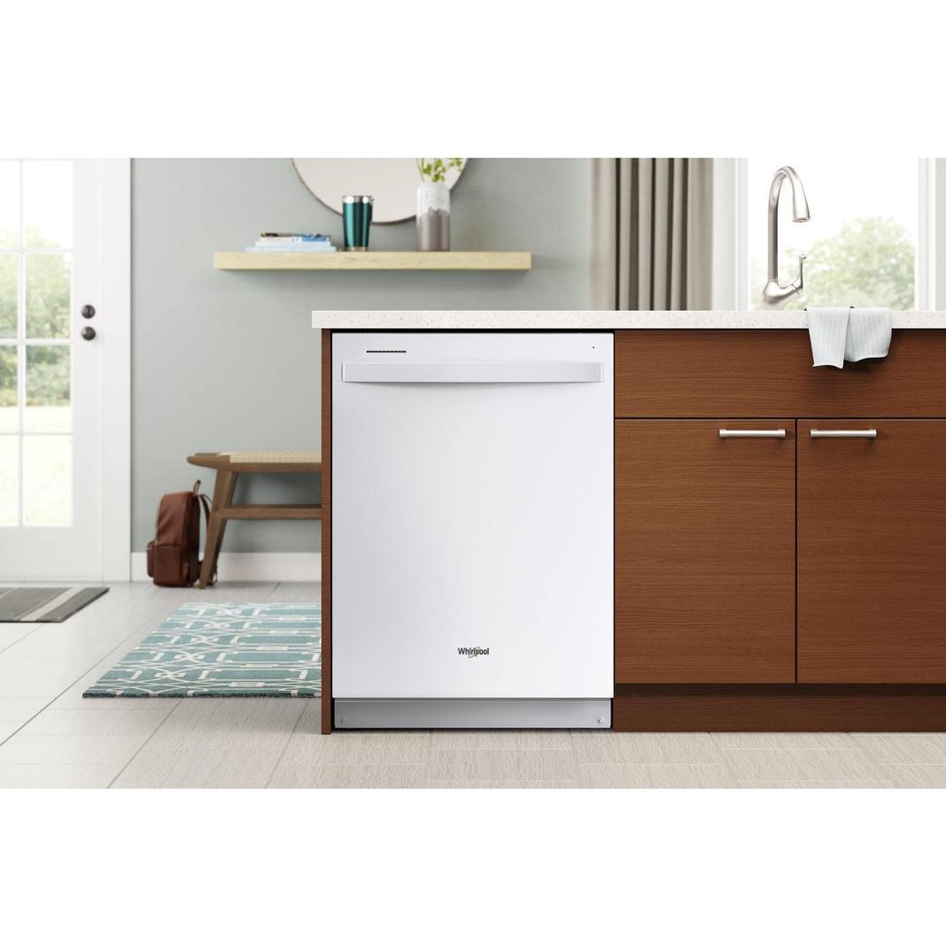 Whirlpool - 47 dBA Built In Dishwasher in White - WDT750SAKW
