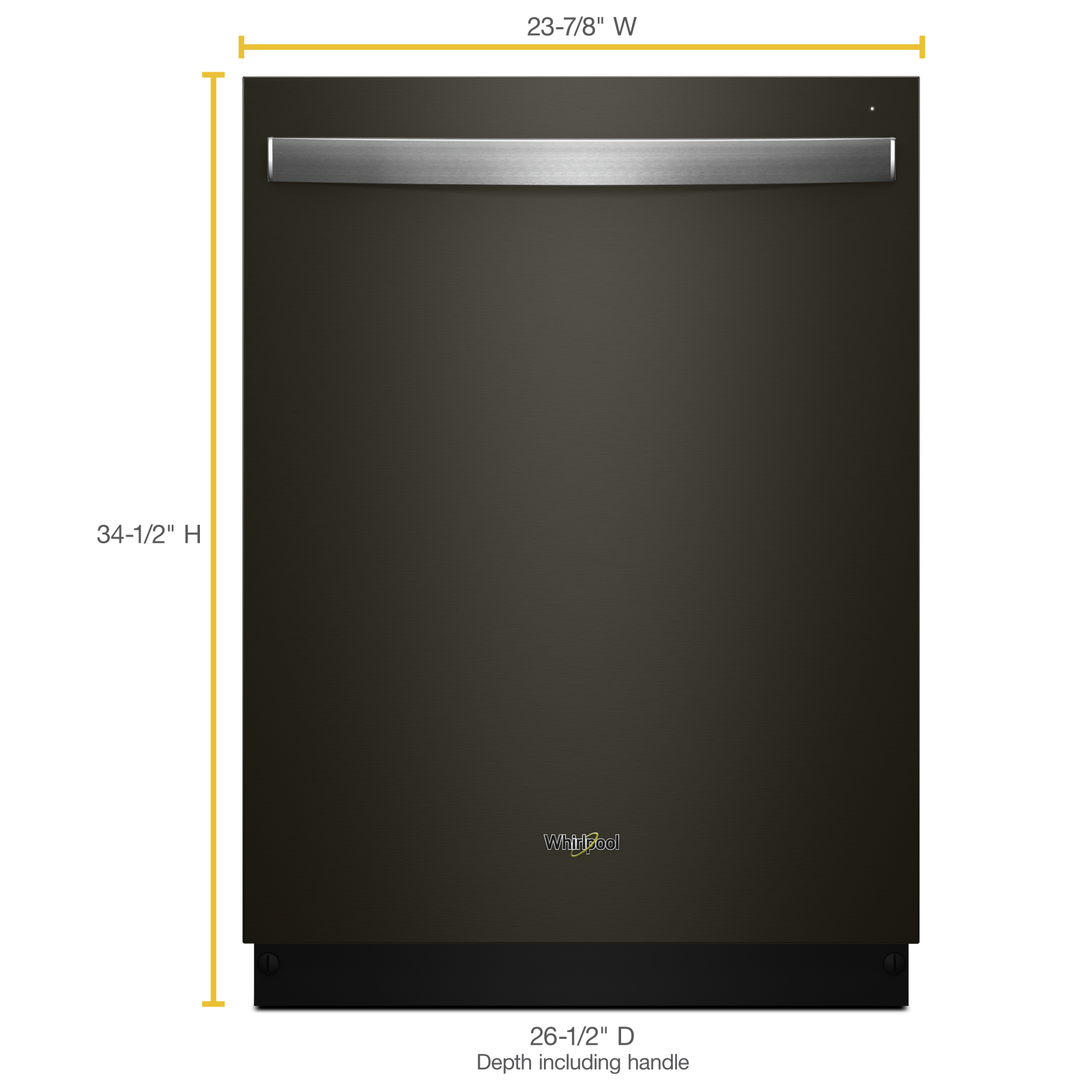 Whirlpool - 47 dBA Built In Dishwasher in Black Stainless - WDT970SAHV