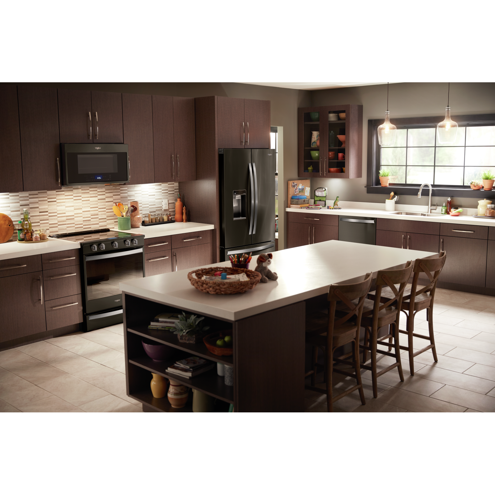 Whirlpool - 47 dBA Built In Dishwasher in Black Stainless - WDT970SAHV