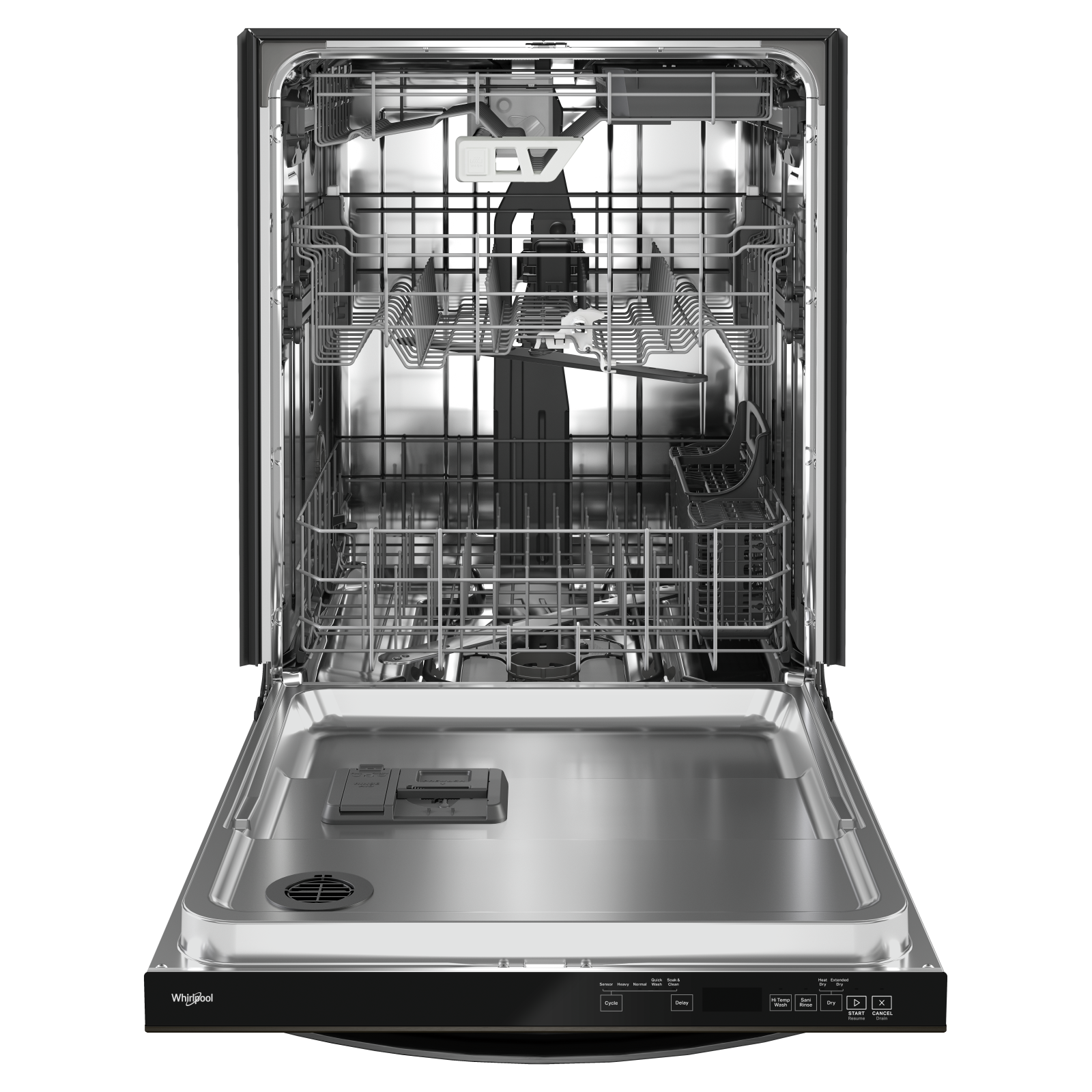 Whirlpool - 47 dBA Built In Dishwasher in Black Stainless - WDT970SAKV