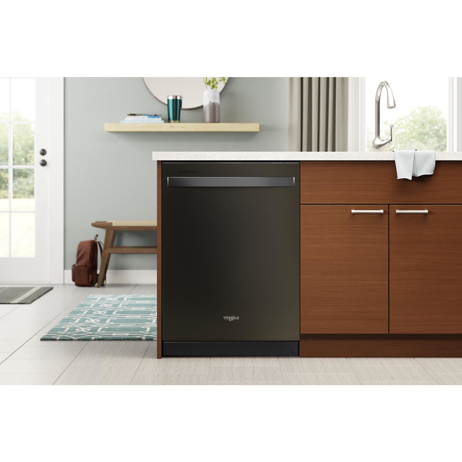 Whirlpool - 47 dBA Built In Dishwasher in Black Stainless - WDT970SAKV