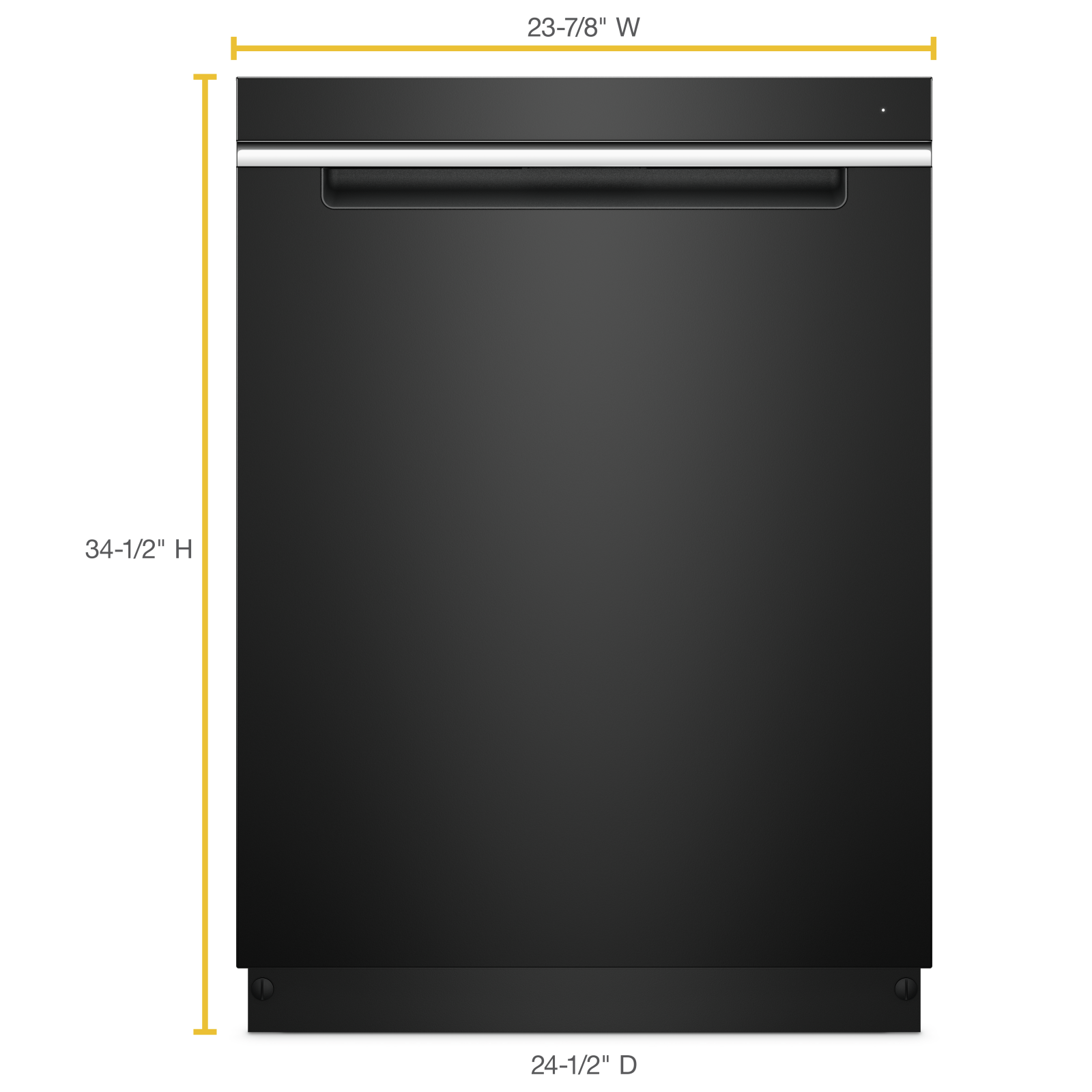 Whirlpool - 47 dBA Built In Dishwasher in Black - WDTA50SAHB