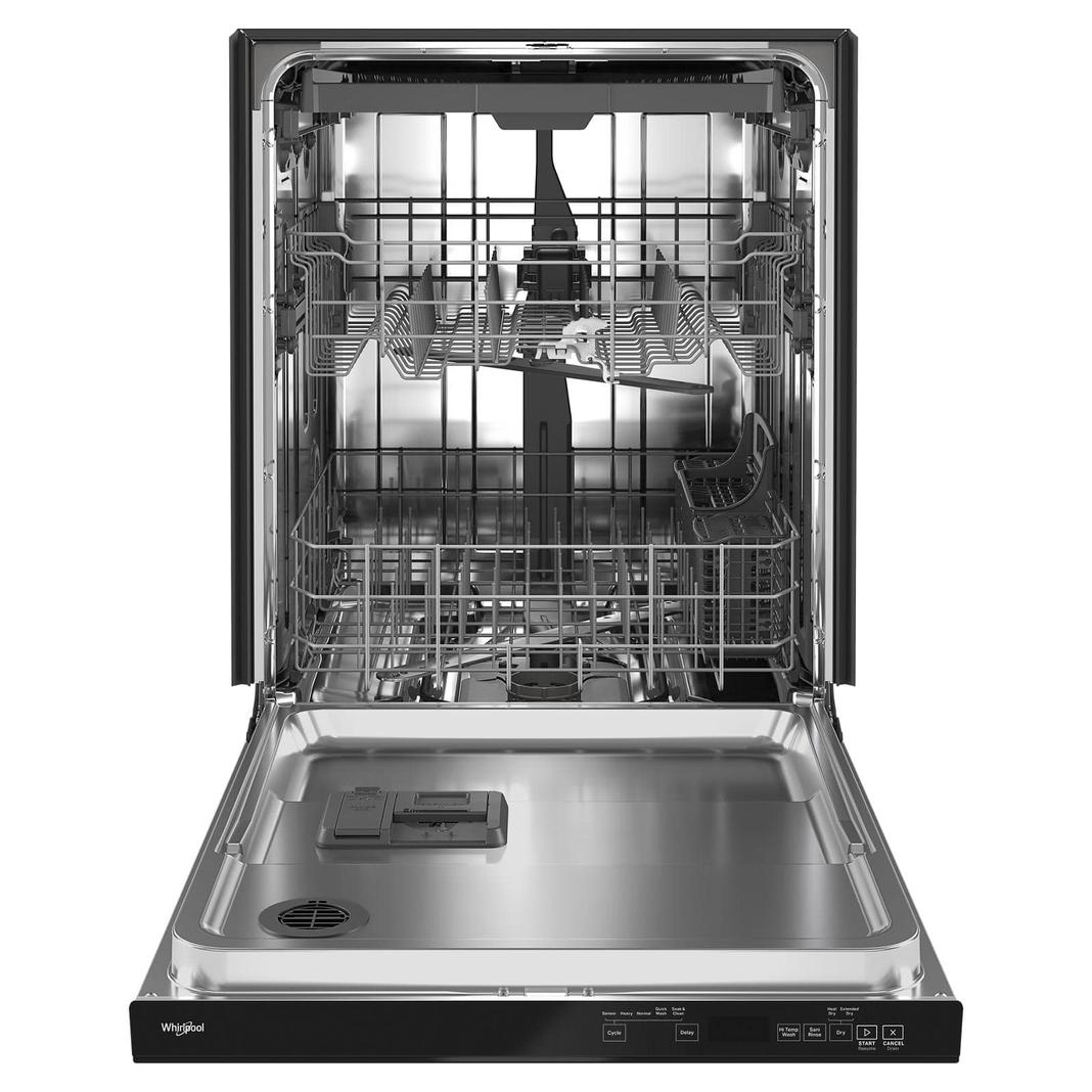 Whirlpool - 47 dBA Built In Dishwasher in Black - WDTA50SAKB