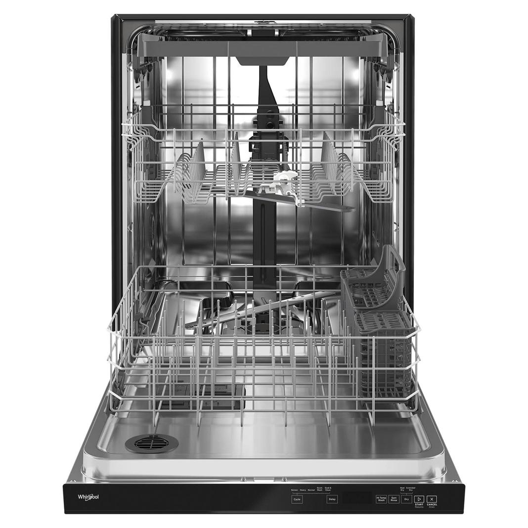Whirlpool - 47 dBA Built In Dishwasher in Black - WDTA50SAKB