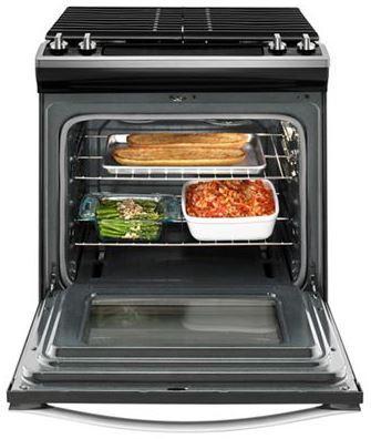 Whirlpool - 5 cu. ft Gas Range in Stainless - WEG515S0FS