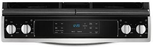Whirlpool - 5 cu. ft Gas Range in Stainless - WEG515S0FS