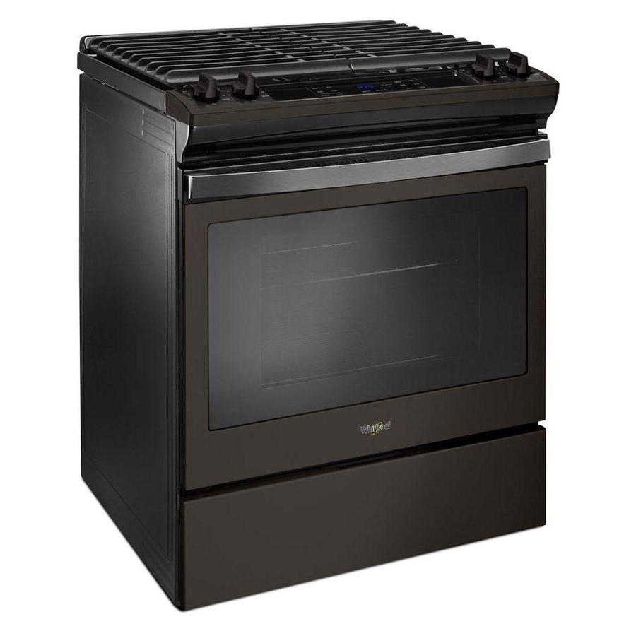 Whirlpool - 5 cu. ft Gas Range in Black Stainless - WEG515S0FV
