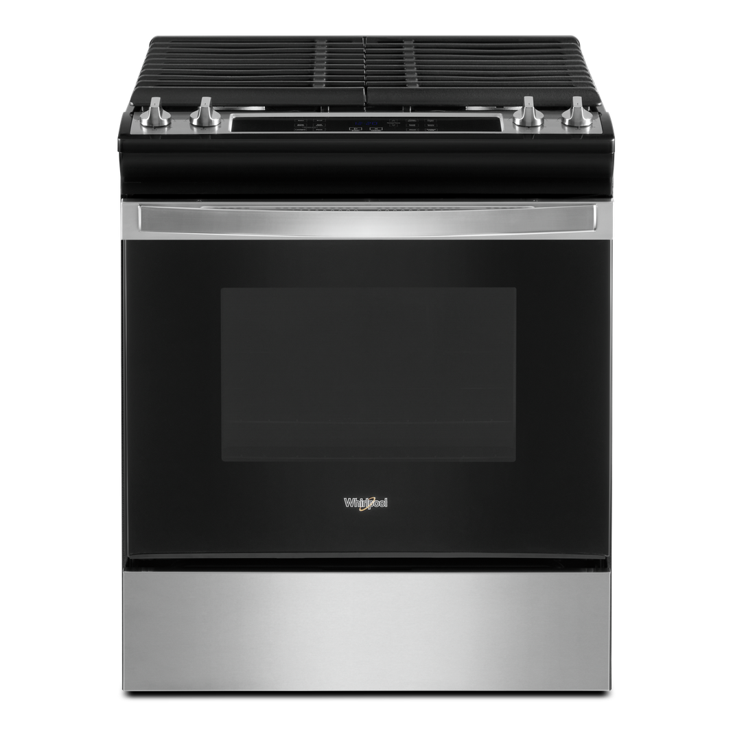 Whirlpool - 5 cu. ft Gas Range in Stainless - WEG515S0LS