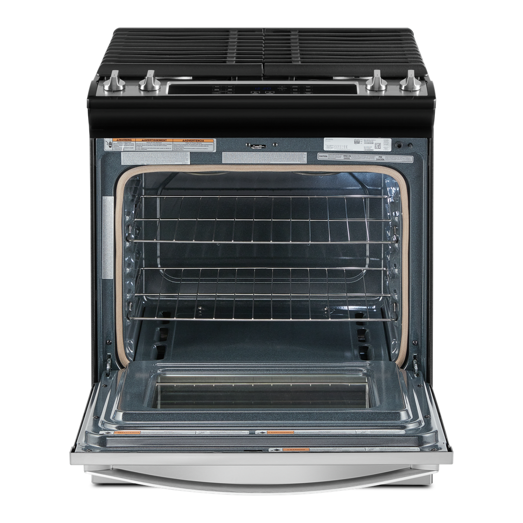 Whirlpool - 5 cu. ft Gas Range in Stainless - WEG515S0LS