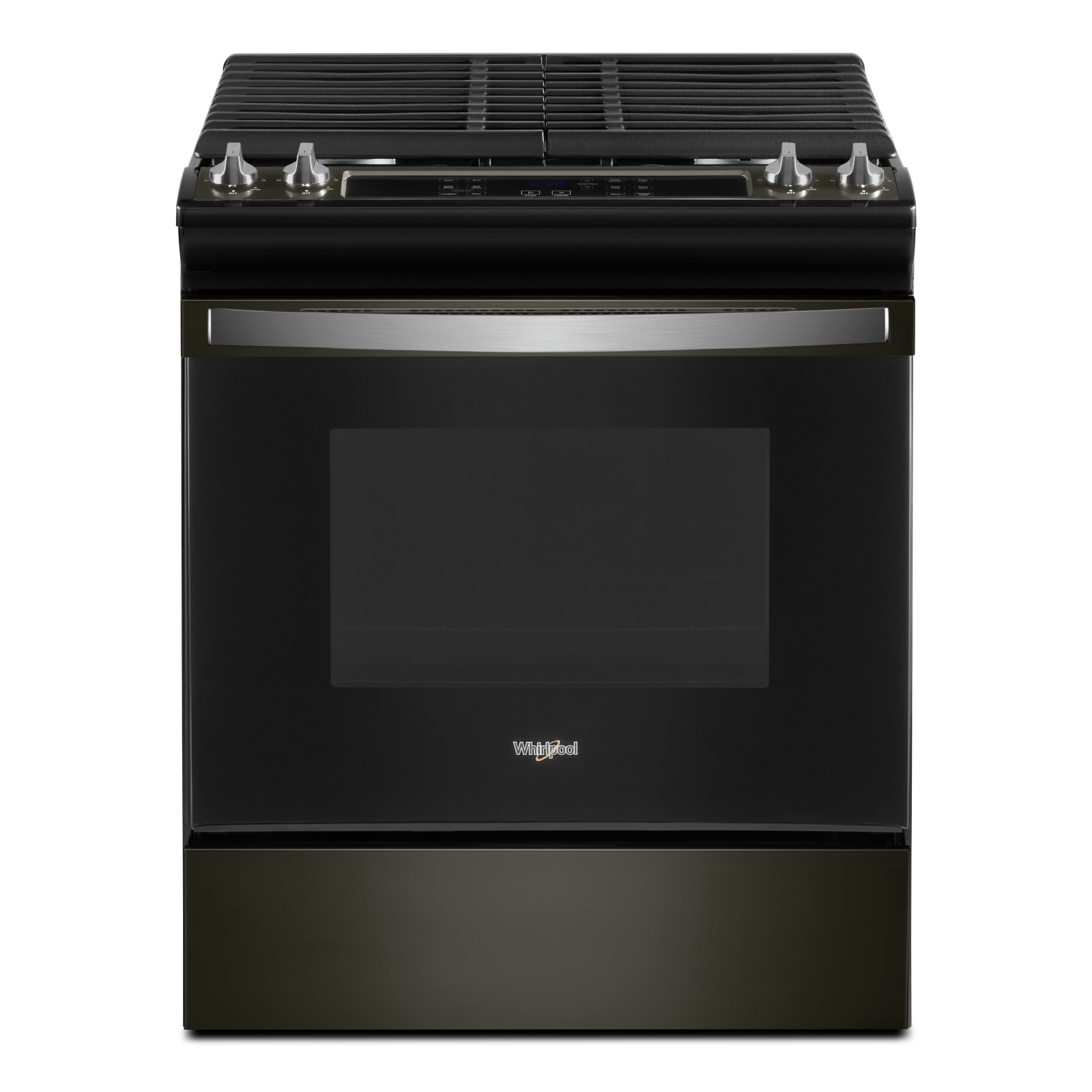 Whirlpool - 5 cu. ft Gas Range in Black Stainless - WEG515S0LV