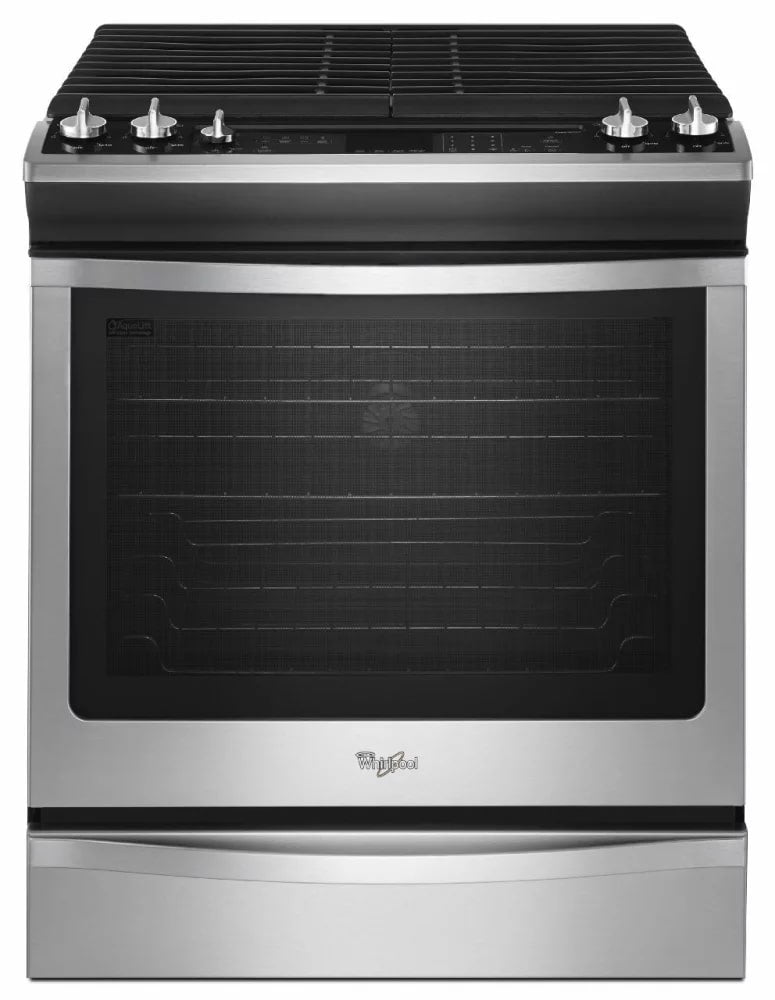 Whirlpool - 5.8 cu. ft Gas Range in Stainless - WEG730H0DS