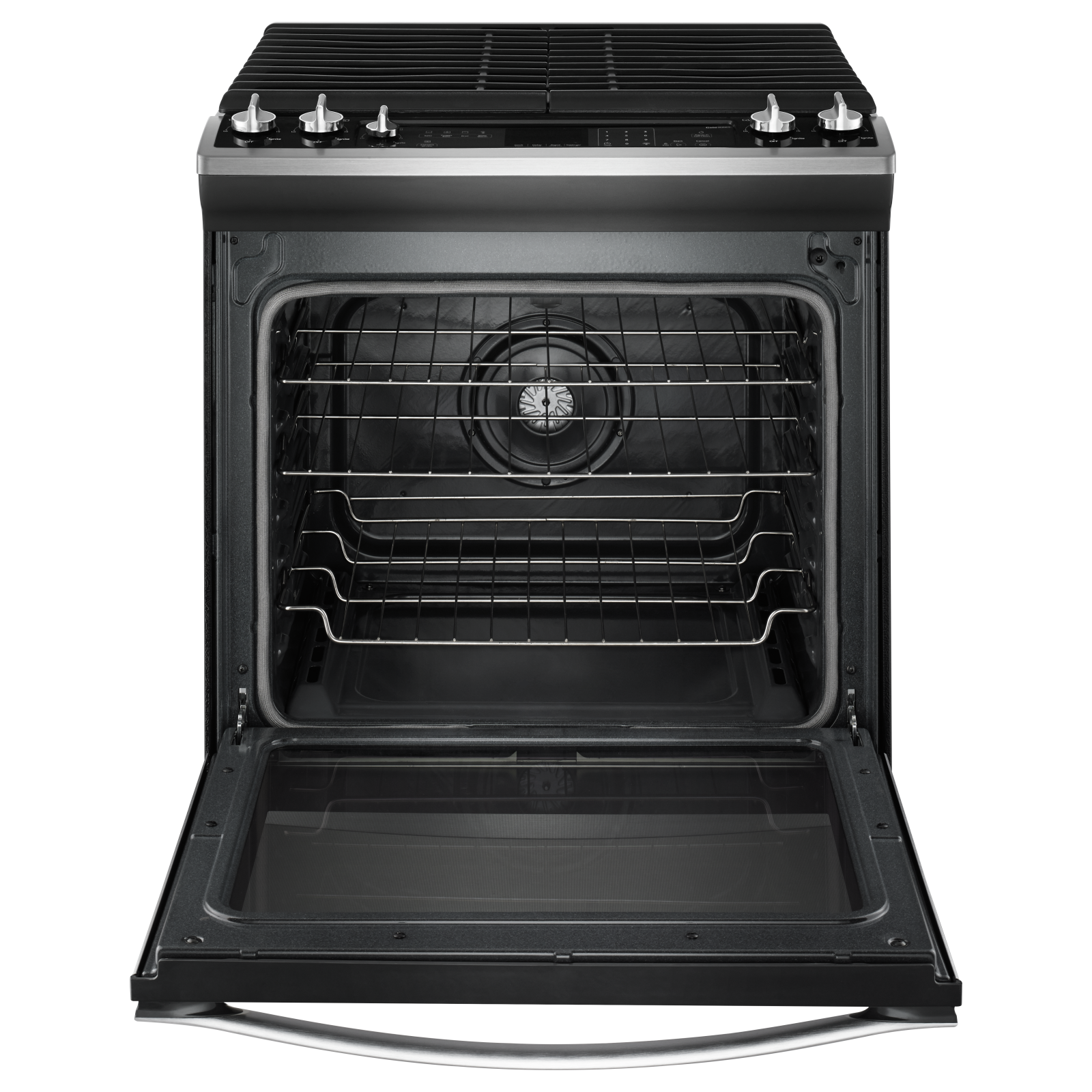 Whirlpool - 5.8 cu. ft Gas Range in Stainless - WEG730H0DS