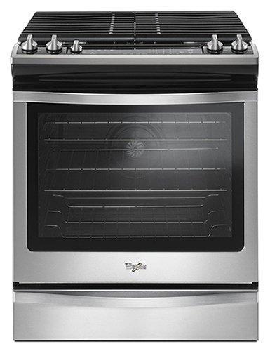 Whirlpool - 5.8 cu. ft Gas Range in Stainless - WEG745H0FS