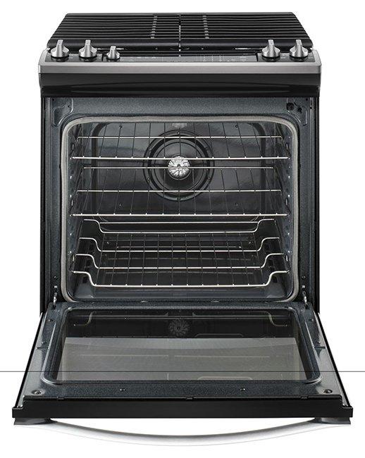 Whirlpool - 5.8 cu. ft Gas Range in Stainless - WEG745H0FS