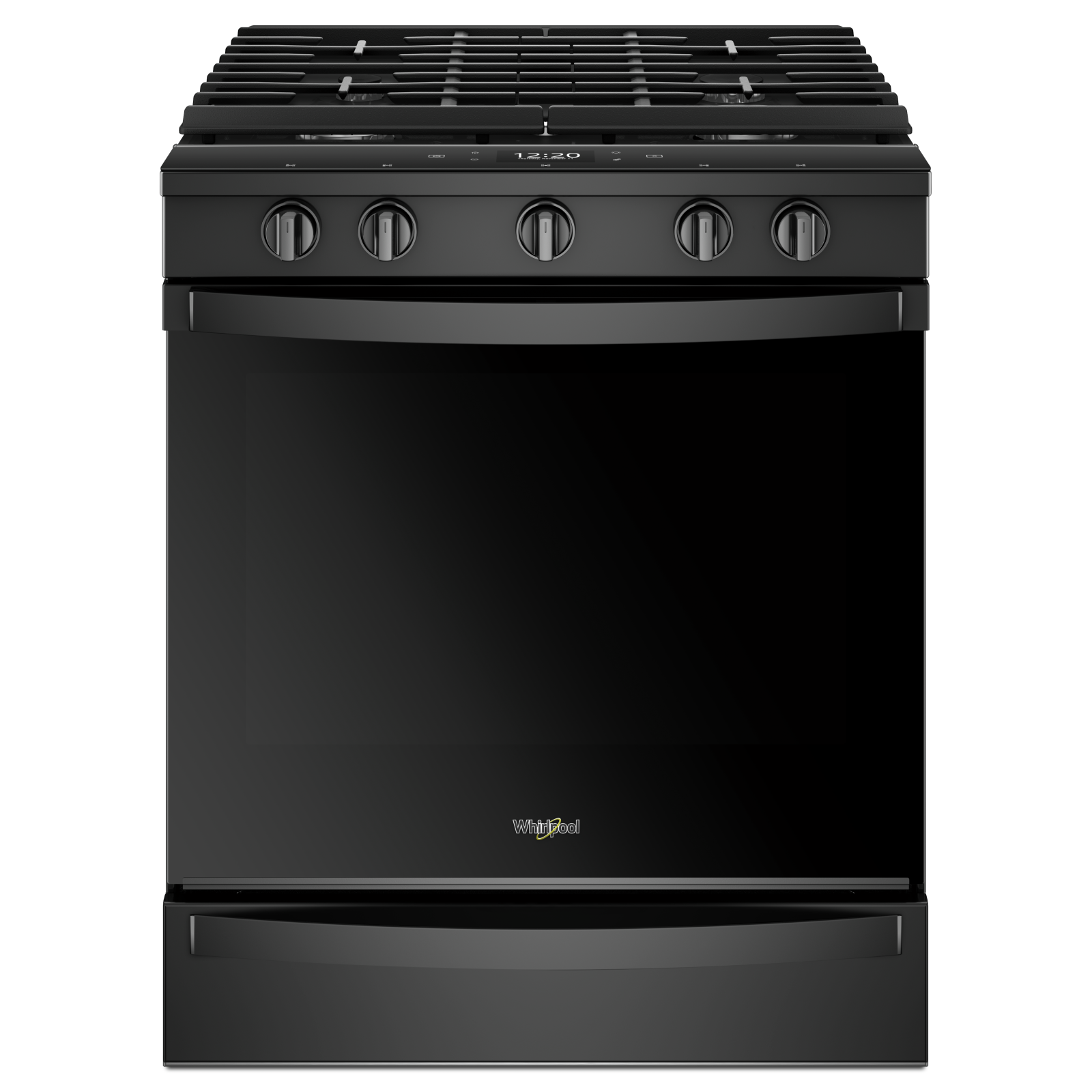 Whirlpool - 5.8 cu. ft Gas Range in Black - WEG750H0HB