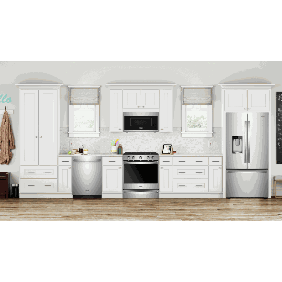 Whirlpool - 5.8 cu. ft Gas Range in Stainless - WEG750H0HZ