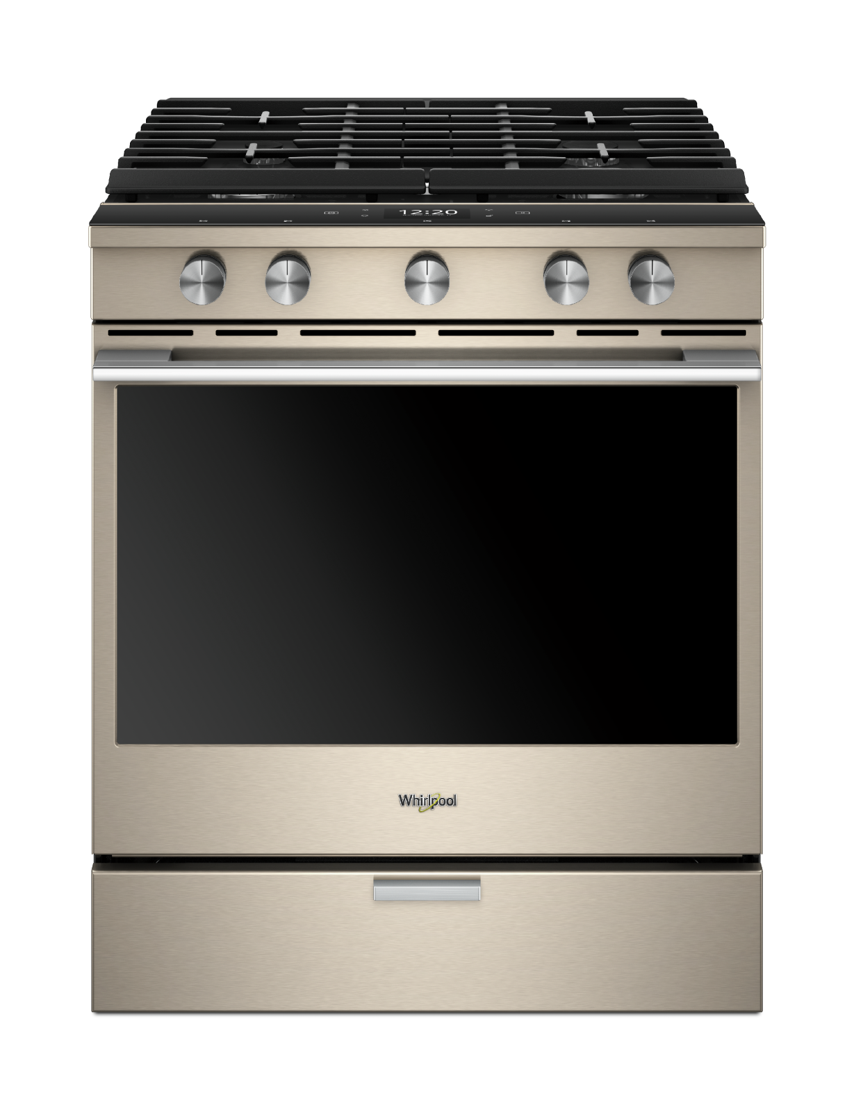 Whirlpool - 5.8 cu. ft Gas Range in Black - WEGA25H0HN