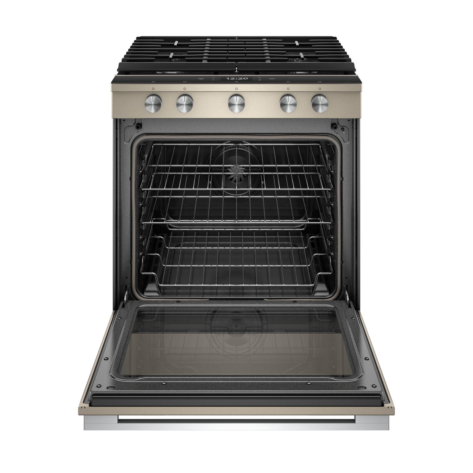 Whirlpool - 5.8 cu. ft Gas Range in Black - WEGA25H0HN