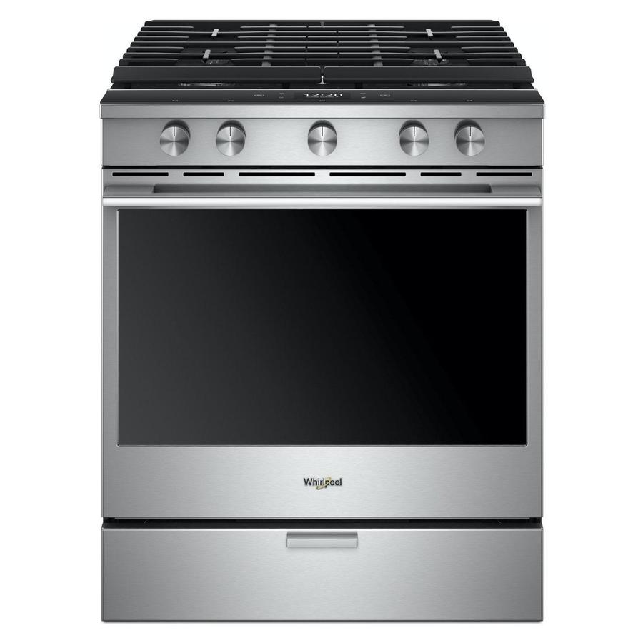 Whirlpool - 5.8 cu. ft Gas Range in Stainless - WEGA25H0HZ