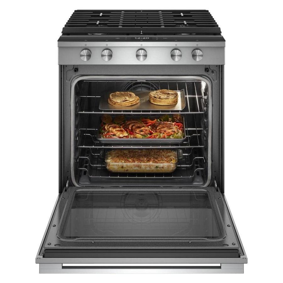 Whirlpool - 5.8 cu. ft Gas Range in Stainless - WEGA25H0HZ