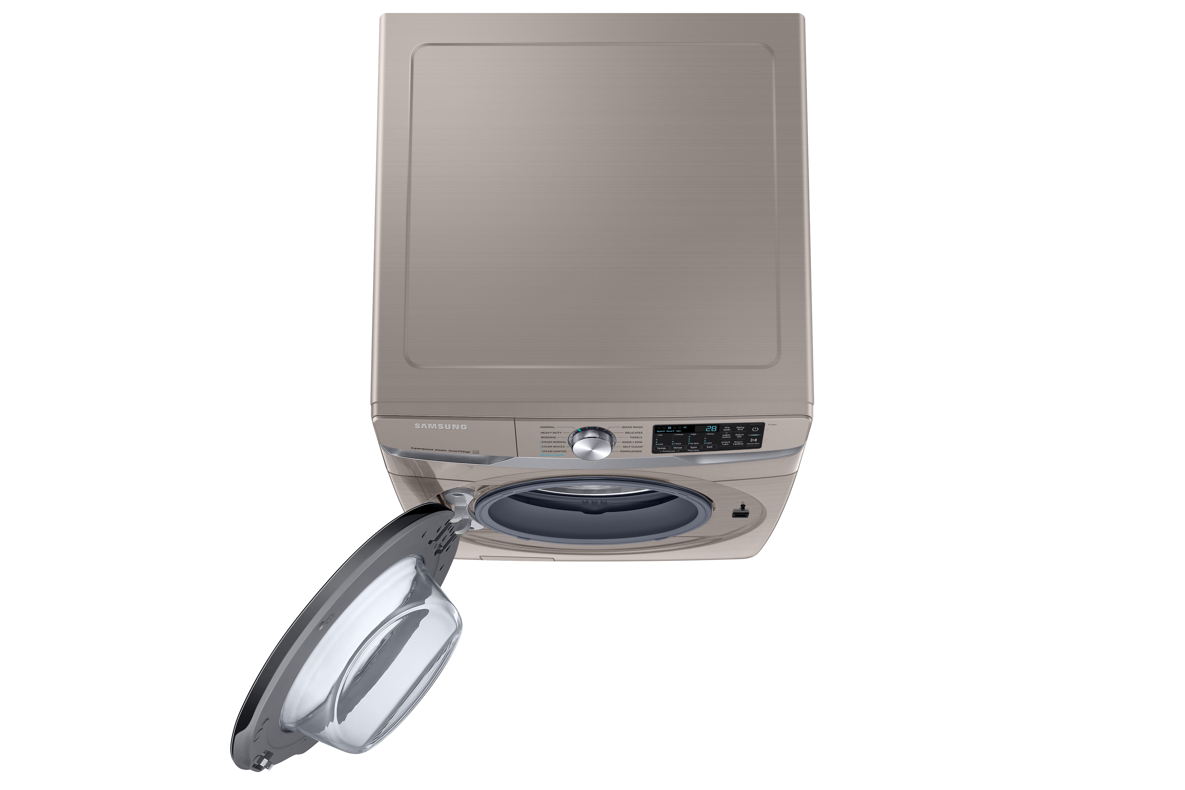 Samsung 5.2 Cu.Ft. Front Load Washer with SuperSpeed and Built-in Wifi - Champagne - WF45B6300AC