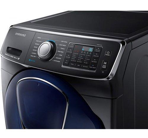 Samsung - 5.2 cu. Ft Front Load Washer in Black Stainless - WF45K6500AV