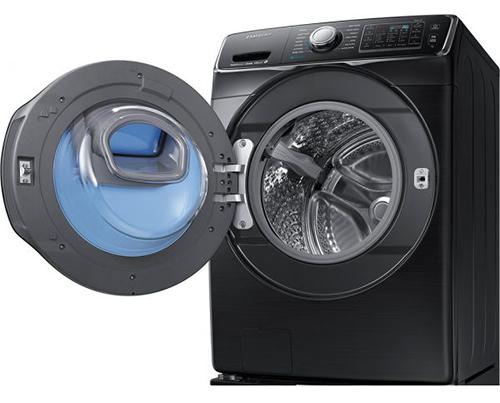 Samsung - 5.2 cu. Ft Front Load Washer in Black Stainless - WF45K6500AV