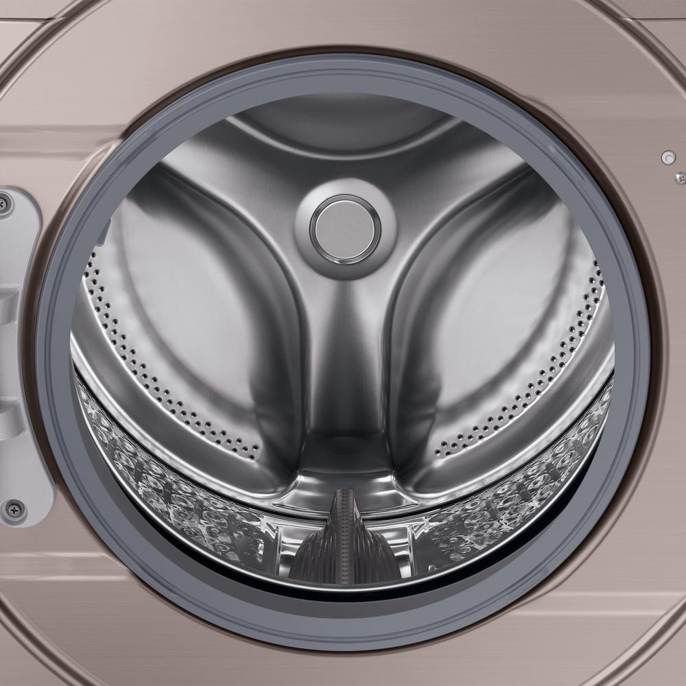 Samsung - 5.2 cu. Ft Front Load Washer in Champagne - WF45R6100AC