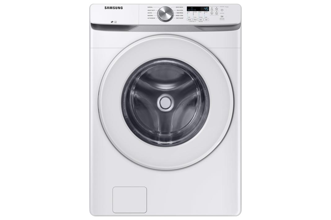 Samsung - 5.2 cu. Ft Front Load Washer in White - WF45T6000AW
