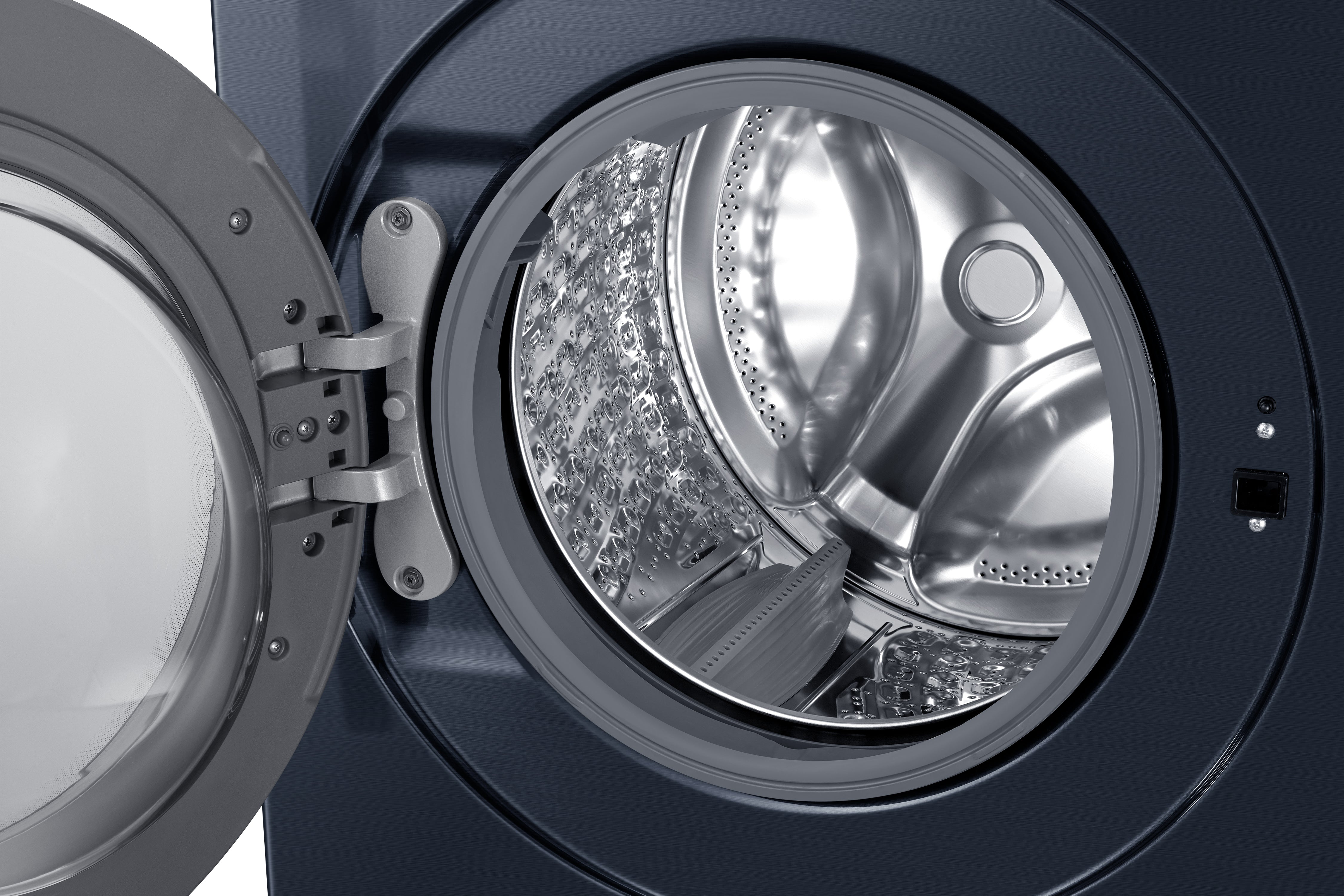 Samsung - Bespoke 5.3 cu. Ft Front Load Washer in Blue - WF46BB6700ADUS