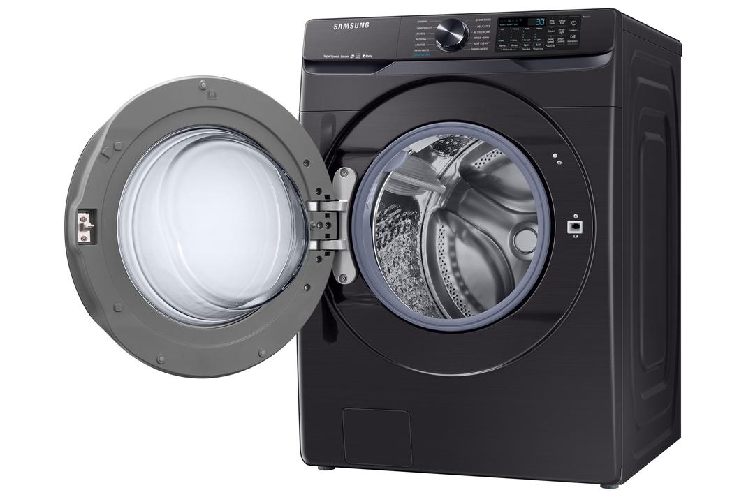SAMSUNG - 5.8 cu. Ft Front Load Washer in Black Stainless - WF50T8500AV