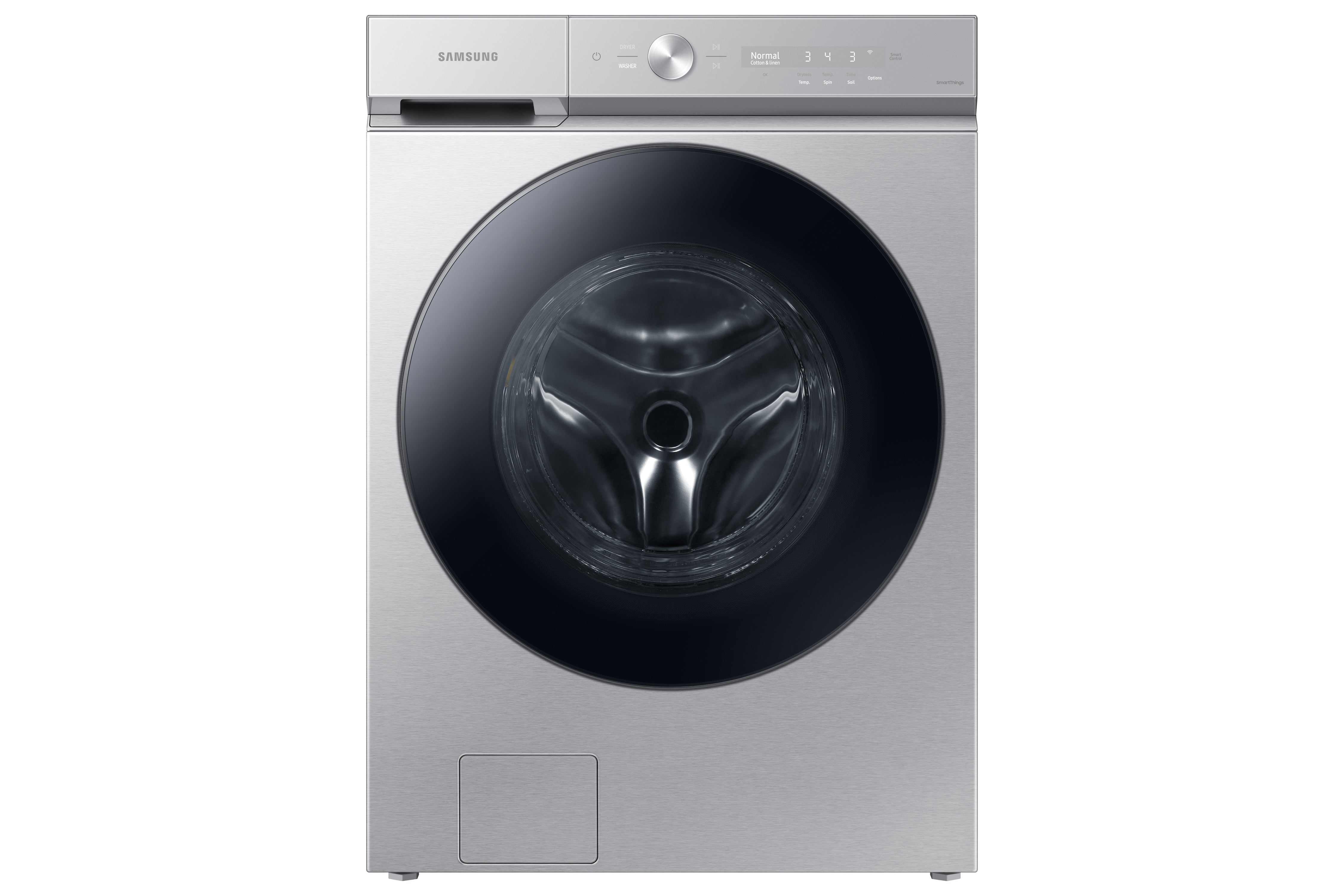 Samsung - Bespoke 6.1 cu. Ft Front Load Washer in Stainless - WF53BB8700ATUS