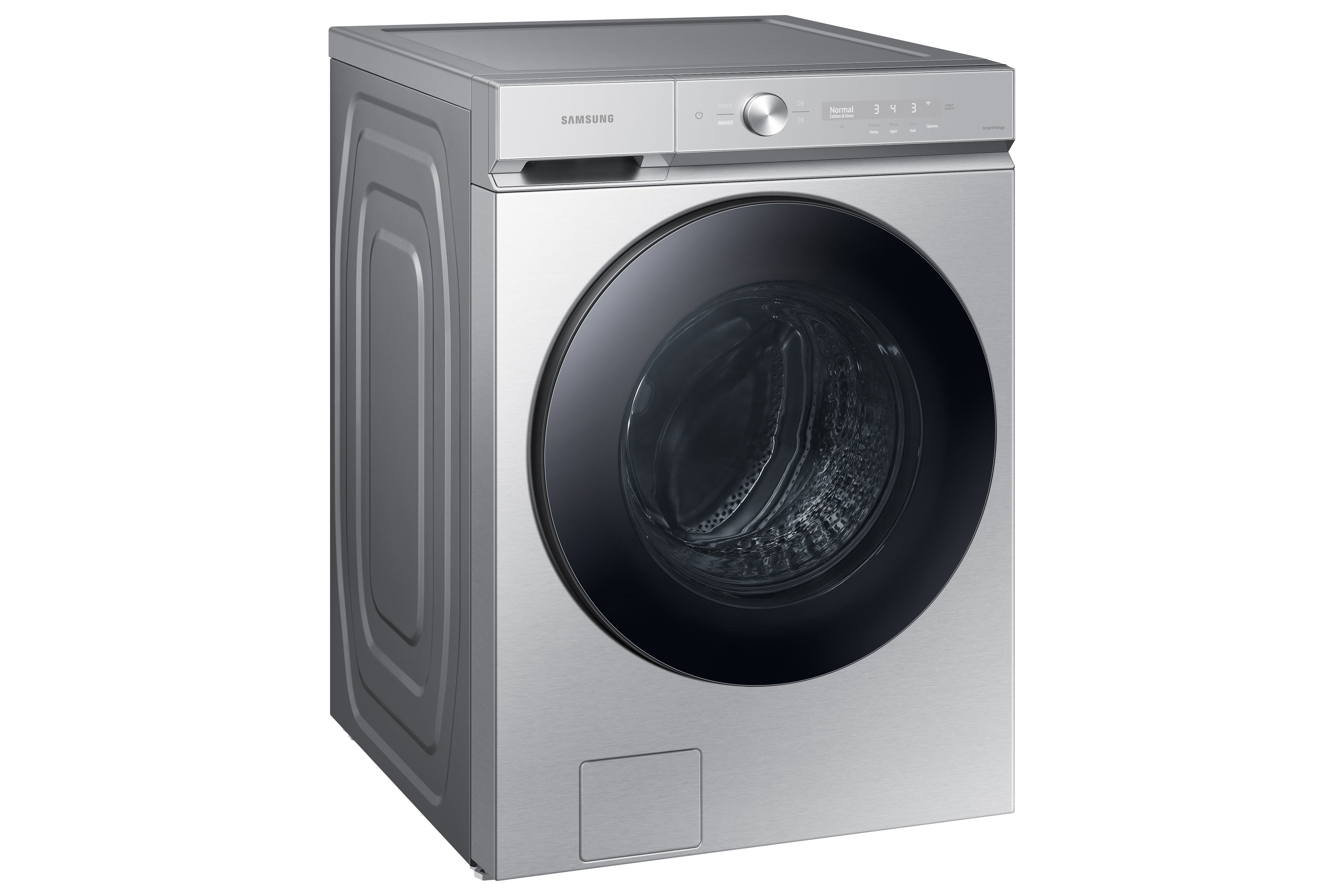 Samsung - Bespoke 6.1 cu. Ft Front Load Washer in Stainless - WF53BB8700ATUS