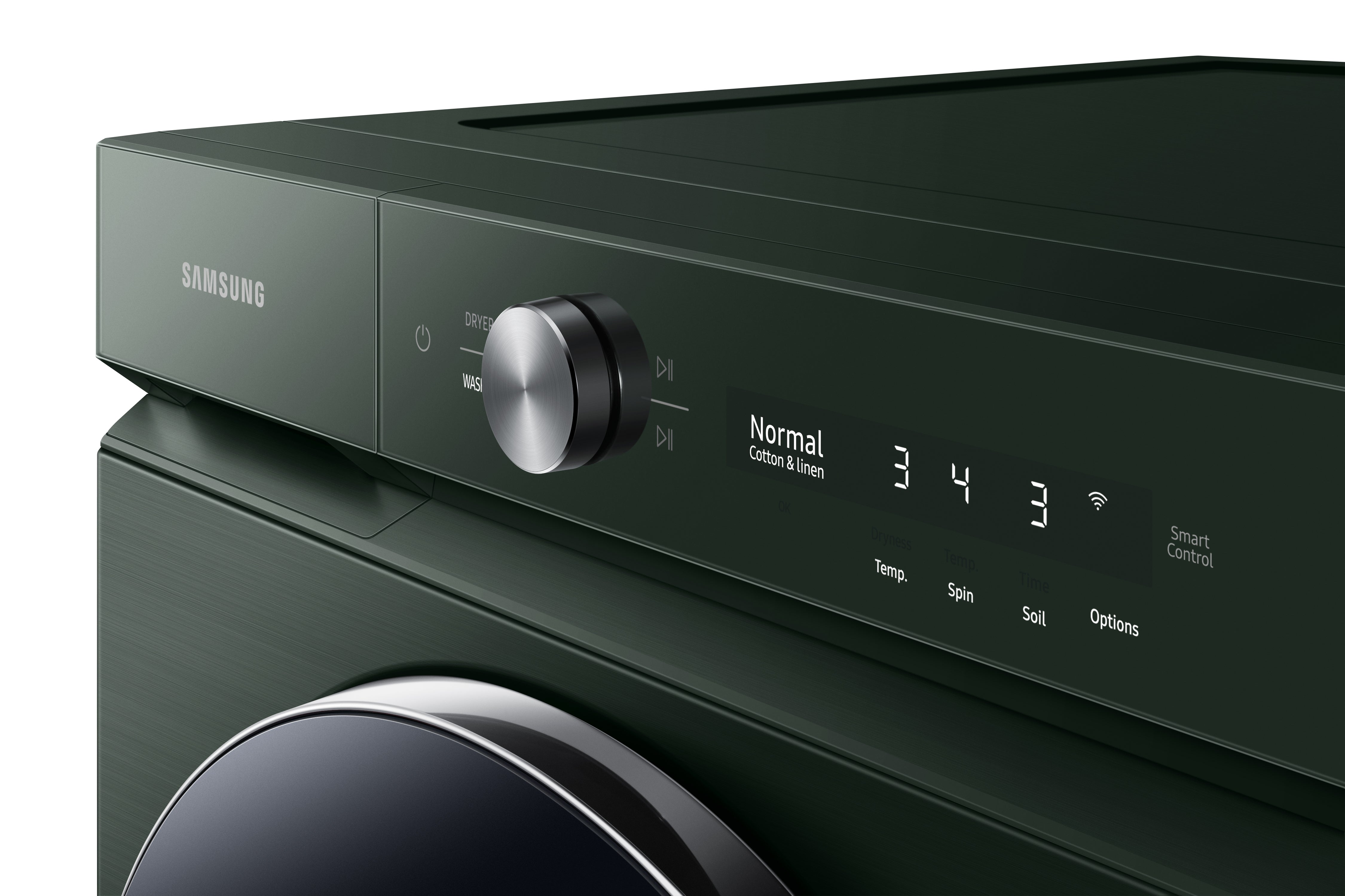 Samsung - 6.1 cu. Ft Front Load Washer in Green - WF53BB8900AGUS