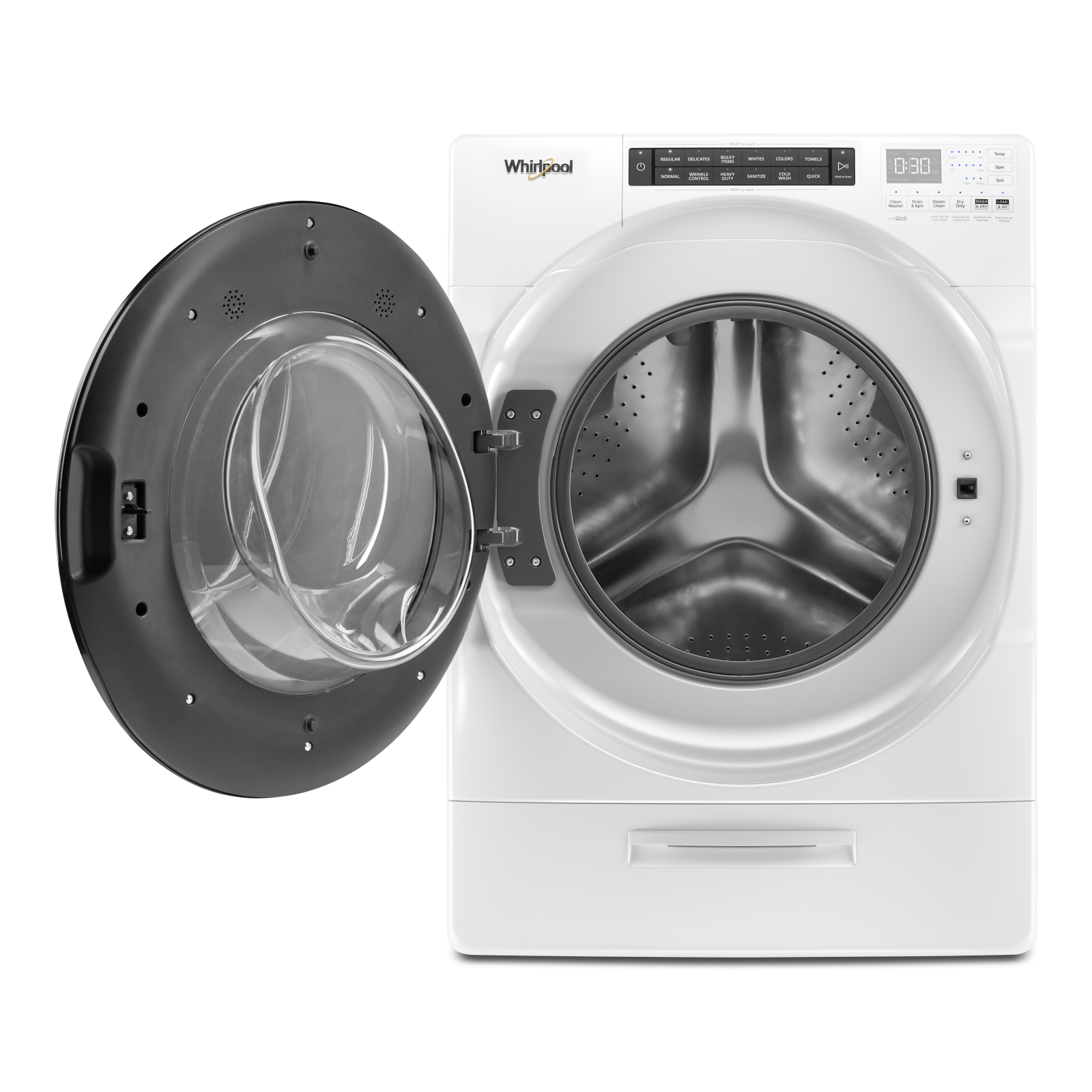 Whirlpool - 5.2 cu. Ft Front Load All In One Washer Dryer in White - WFC682CLW