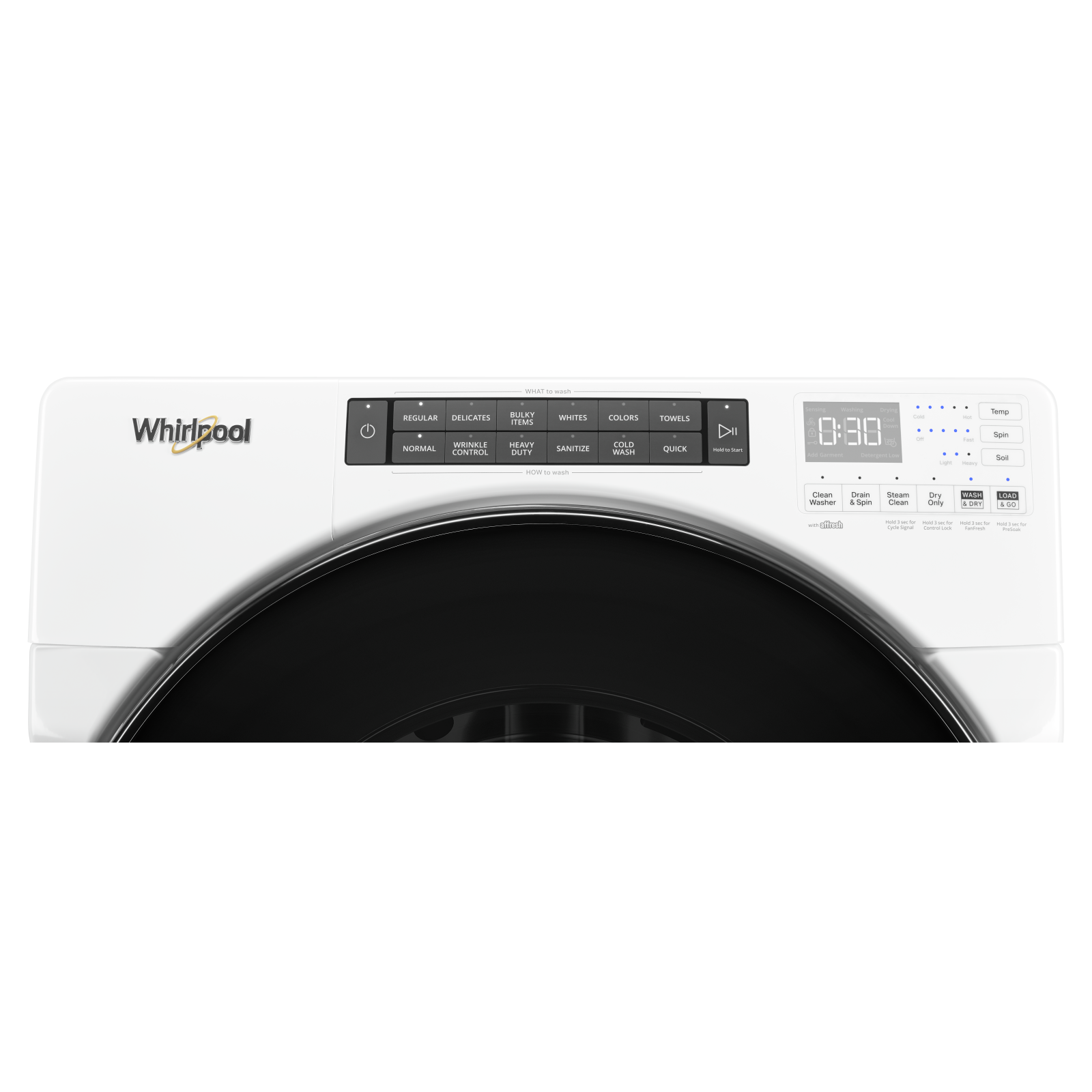 Whirlpool - 5.2 cu. Ft Front Load All In One Washer Dryer in White - WFC682CLW